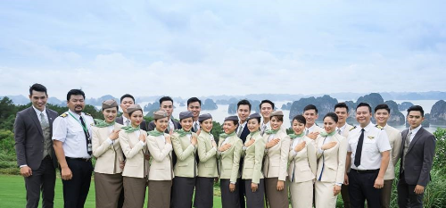 Đội ngũ nhân viên của Bamboo Airways.